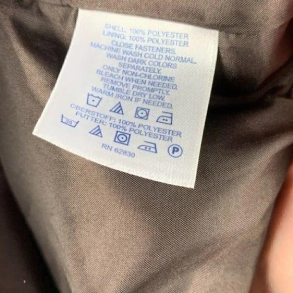 Lands end trench coat XL P 18-20 packable jacket - Picture 7 of 10